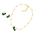 Set Trio Perla Piedra Natural
