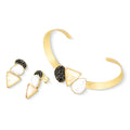 Choker Aro Grueso Figura Piedras Naturales