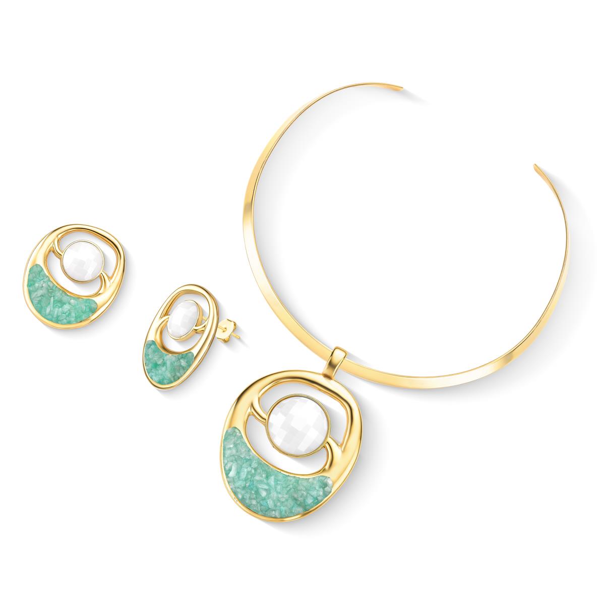 Set Aro Porcelana Perla