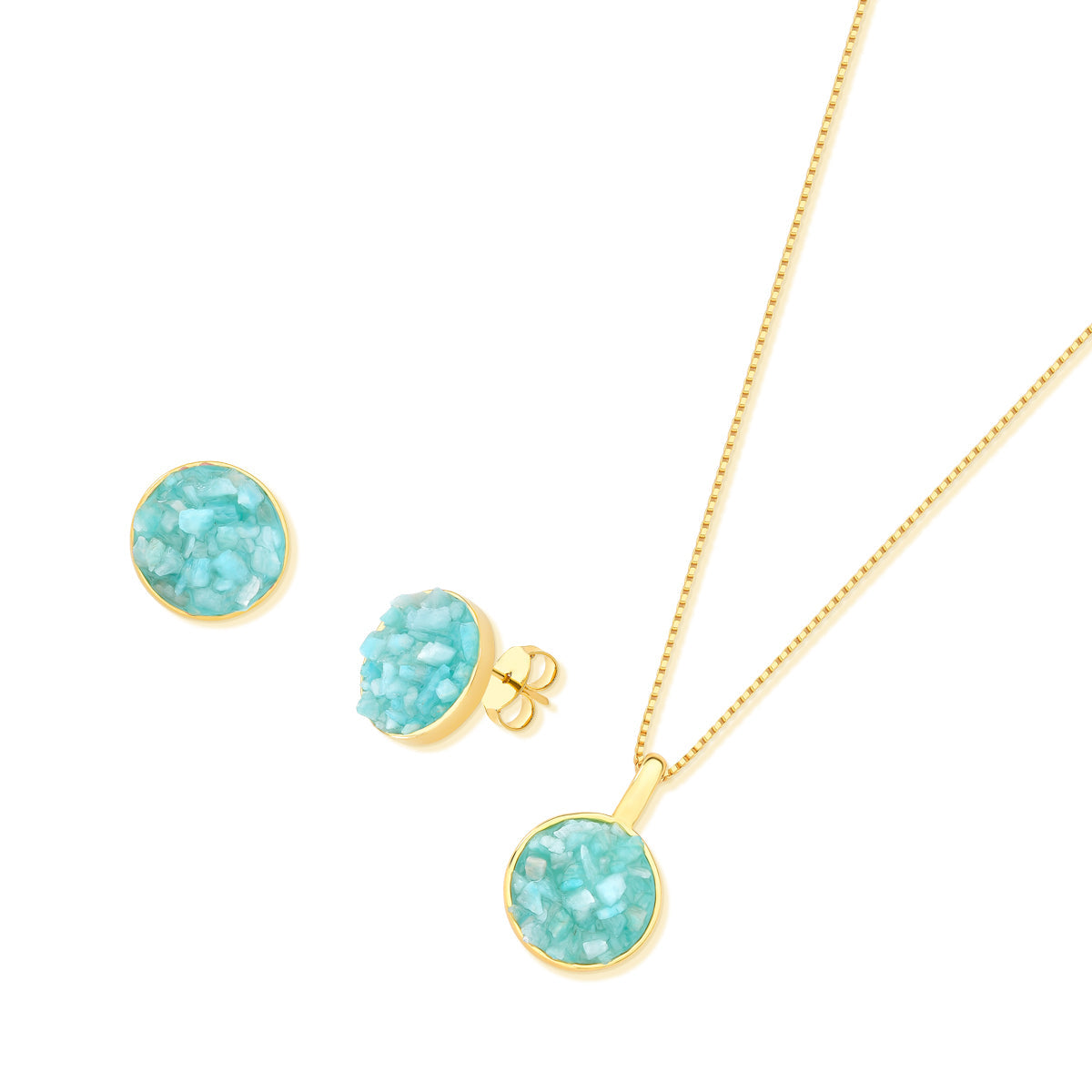 Set Circulo Piedra Natural