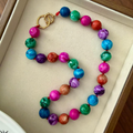 Collar Piedras Naturales Colores