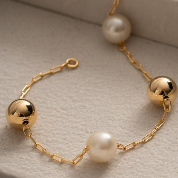 Pulsera Esfera Perla