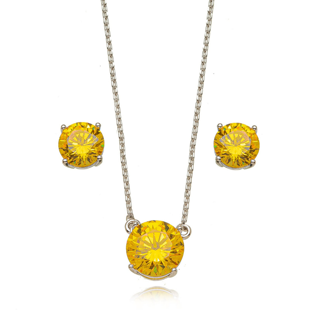 Set Redondo Circón Colores