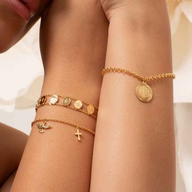 Pulsera medalla San Benito