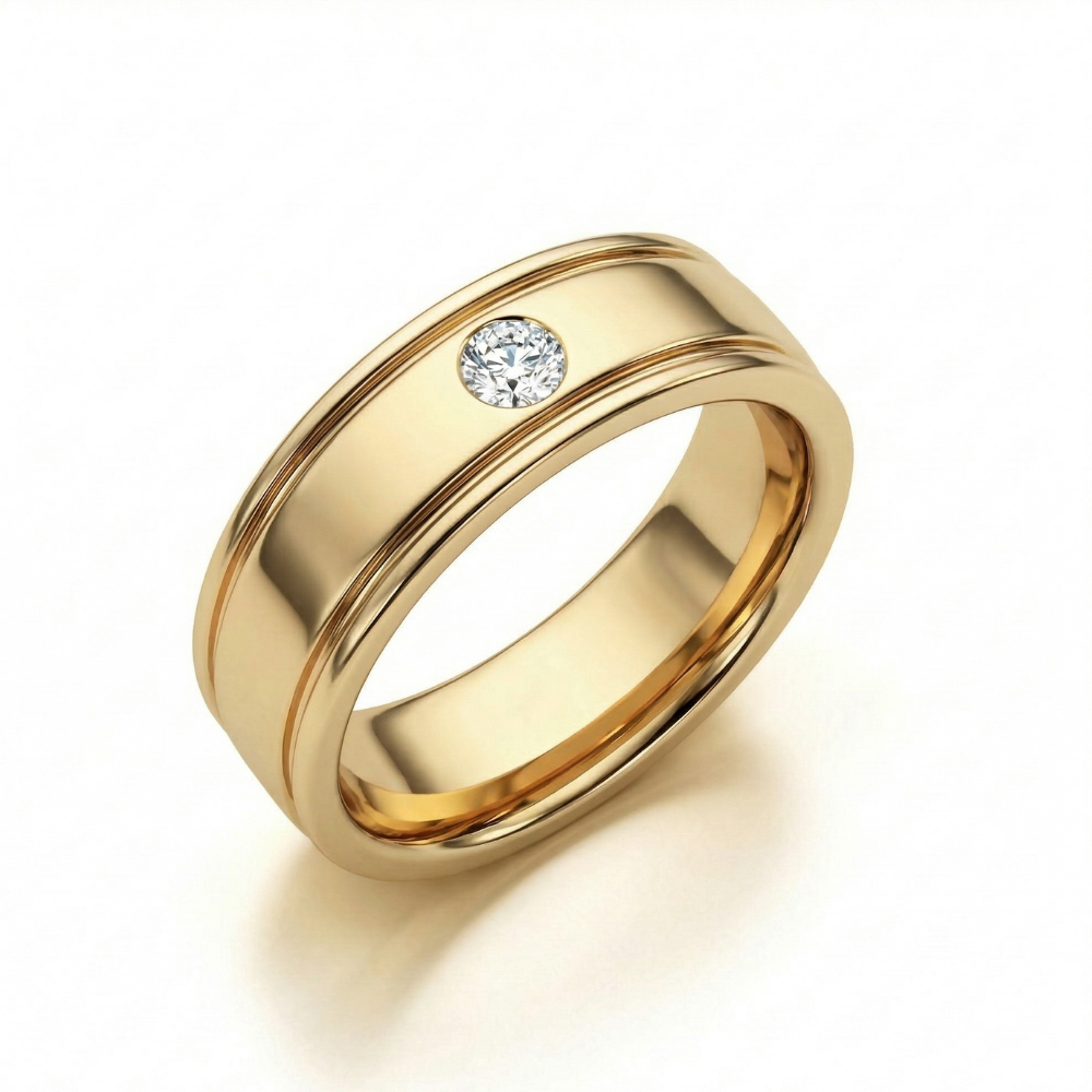 Anillo Liso Circon