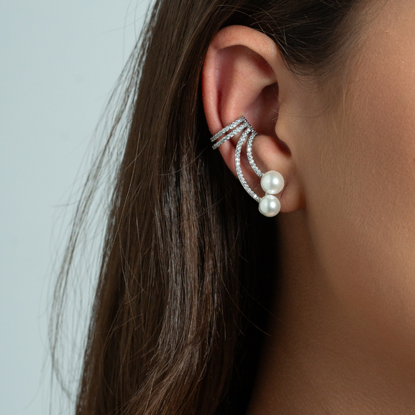 Arete Tipo Earcuff Perla