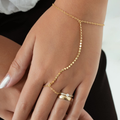 Pulsera Mano Esfera Plana