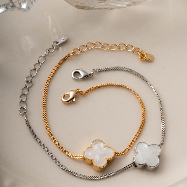 Pulsera Trébol Nácar