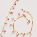 Pulsera Cristales Rosado