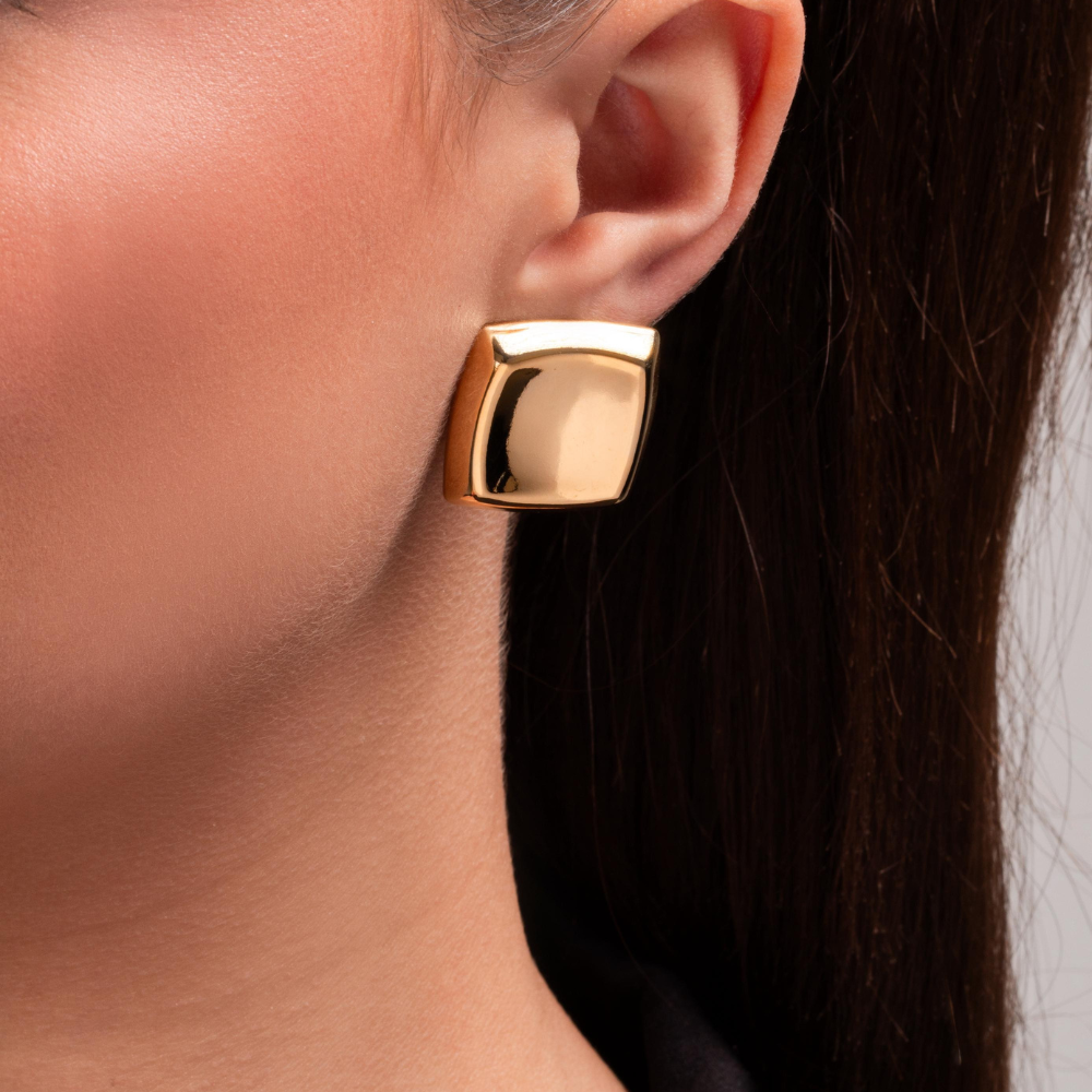 Arete Cuadrado Liso