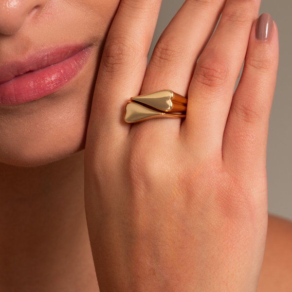 Anillo Doble Corazones