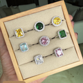 Anillos Piedra Circon Colores
