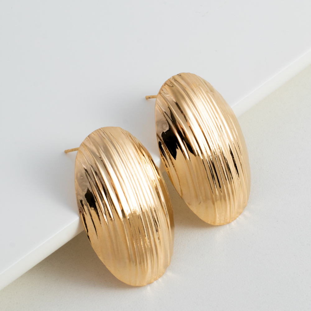 Arete Ovalado Rayas