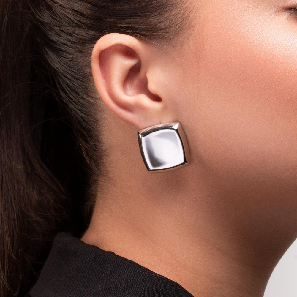 Arete Cuadrado Liso