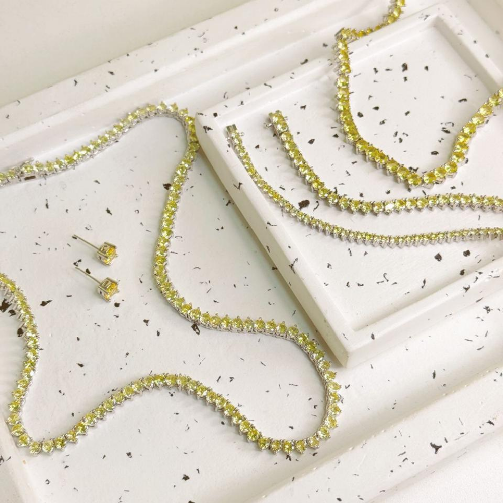 Choker Tenis Amarilla