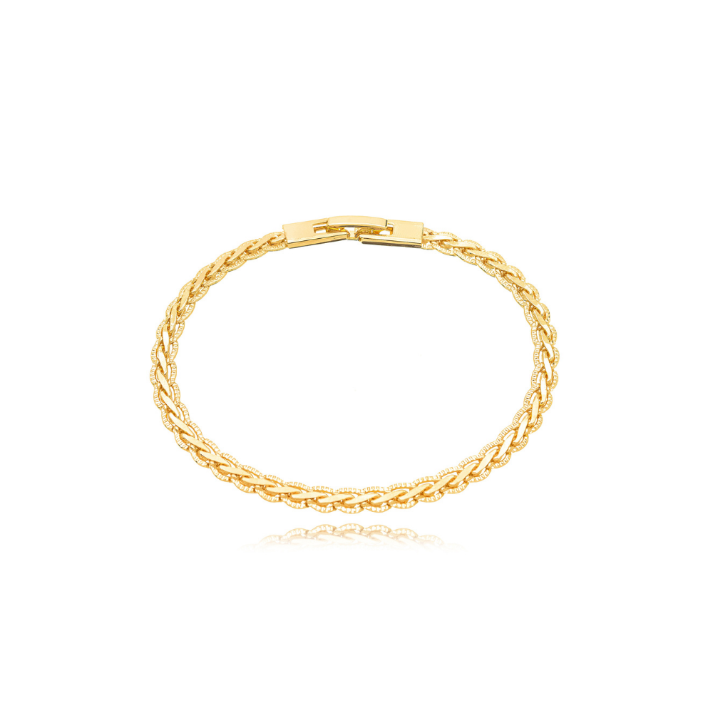 Pulsera Trenzada Plana