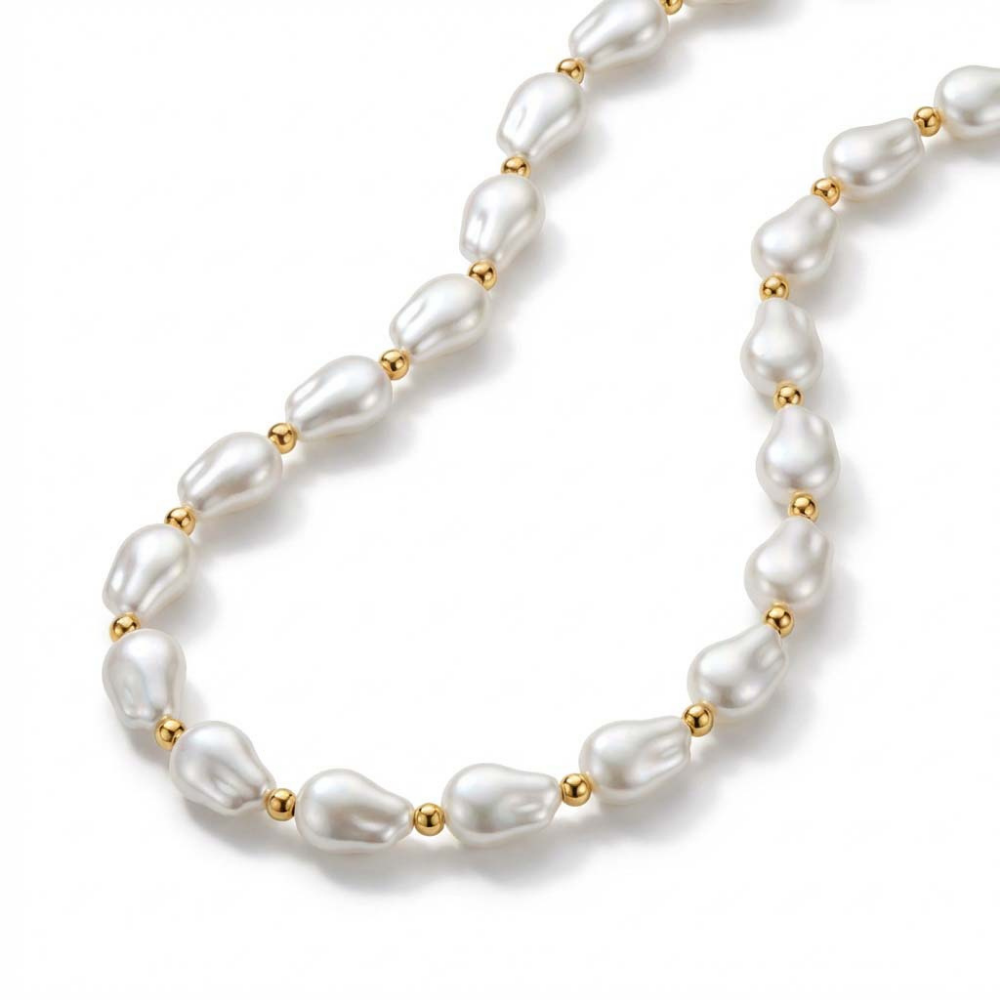 Collar Perlas Irregular
