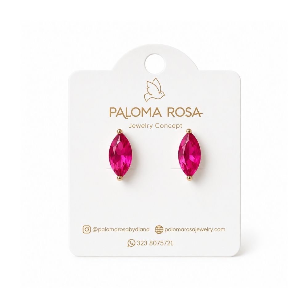 Topo ovalado fucsia