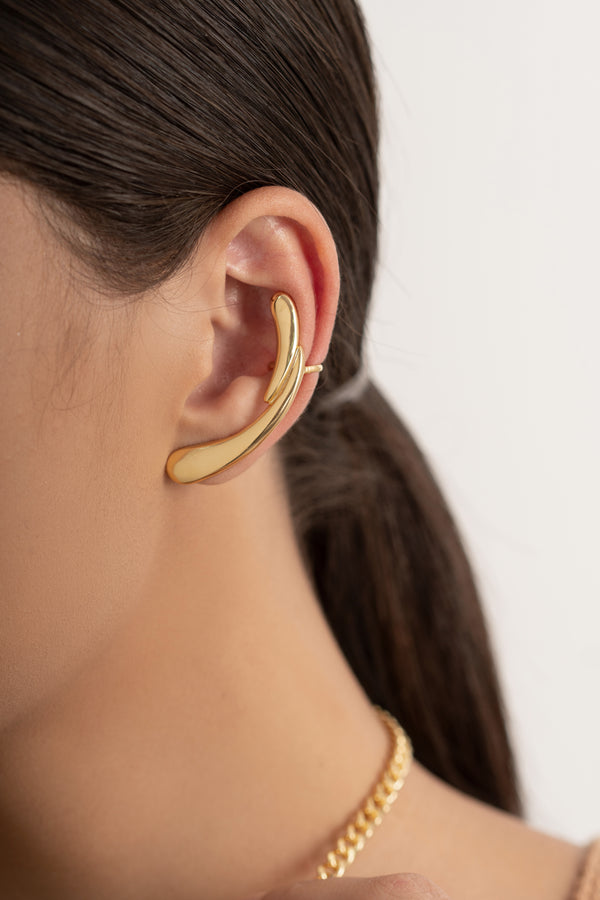 Earcuff Liso Oro