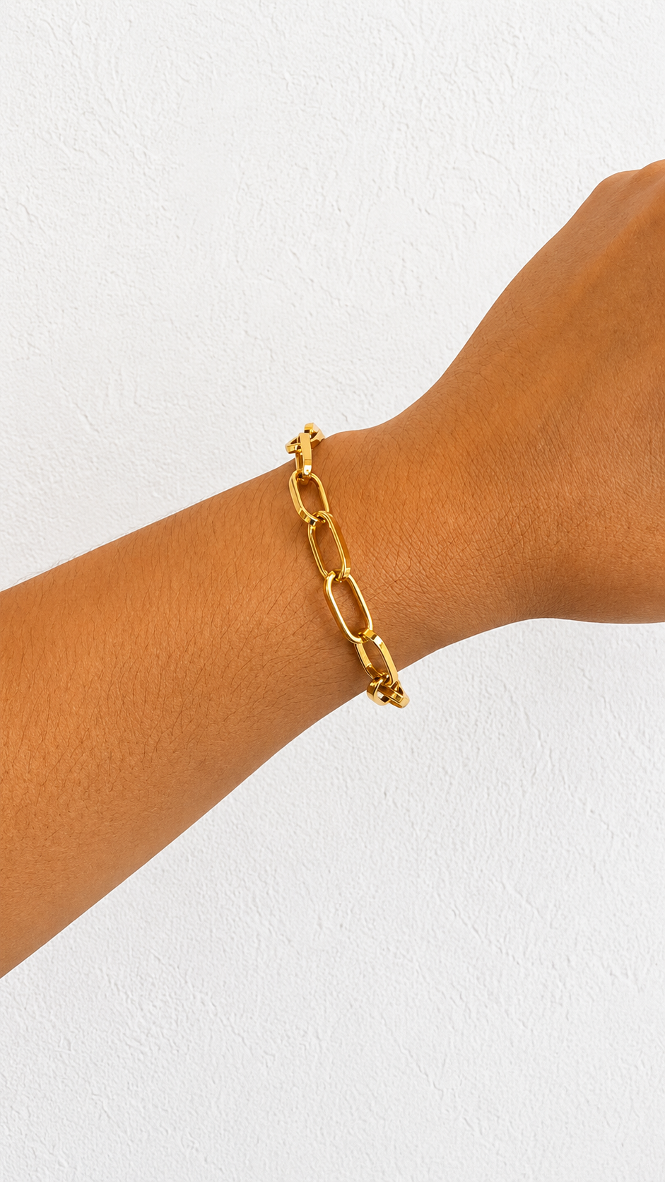 Pulsera Tipo Paper Clip Delgada