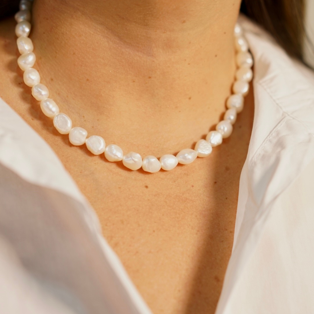Choker Perlas Mediano