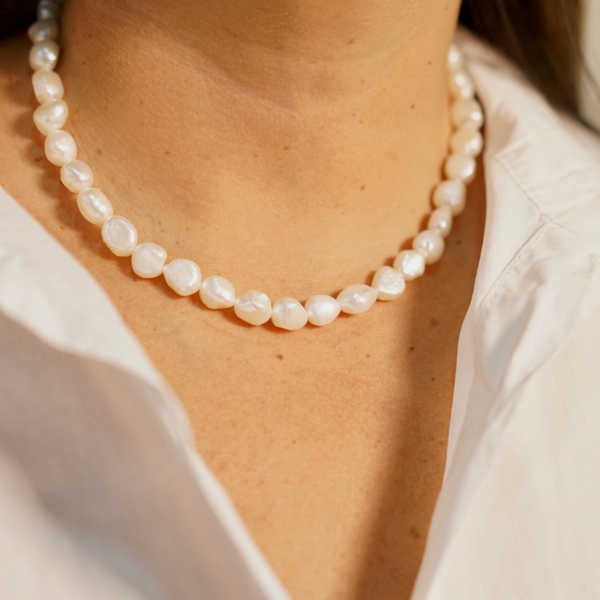Choker Perlas Mediano