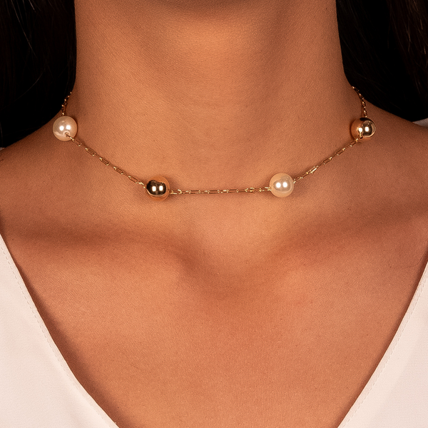 Choker Perla Esfera