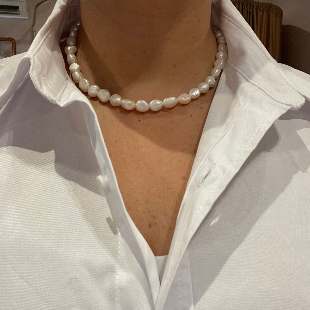 Choker Perlas Mediano