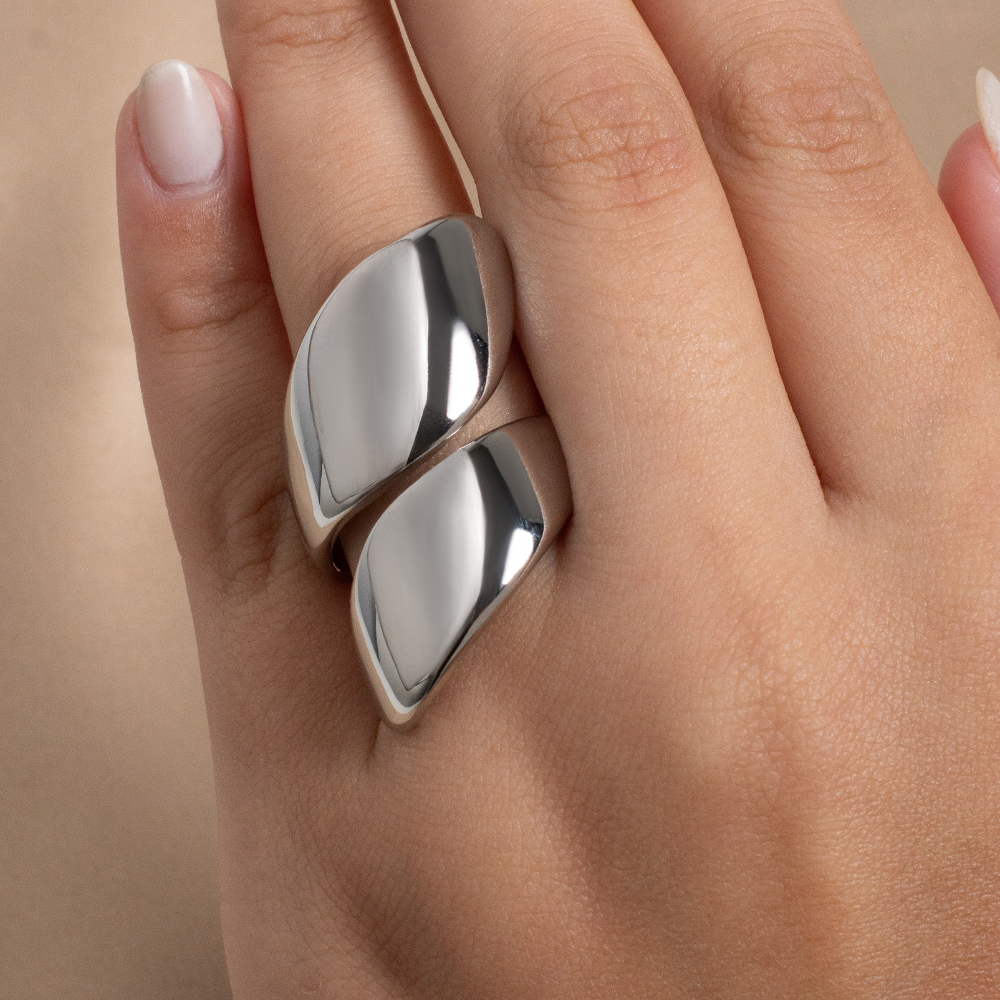 Anillo Chunky Entrelazado