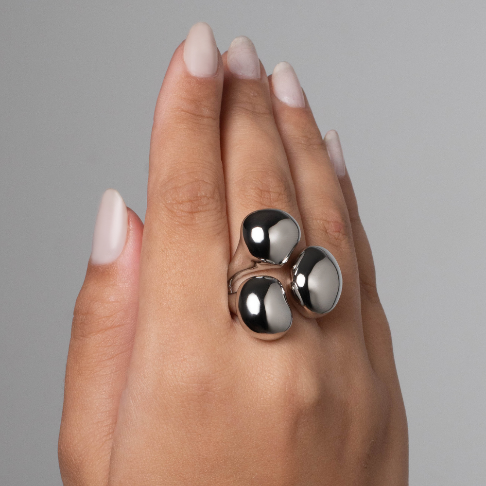 Anillos Chunky tres Esferas