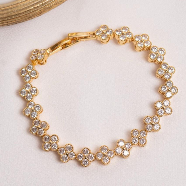 Pulsera Trebol Microcircones
