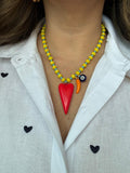 Collar Maxi Corazón Rojo