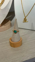 Anillo Corazon Piedra