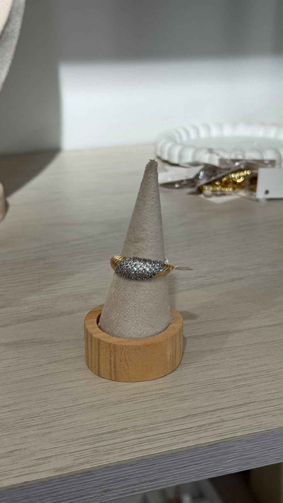 Anillo Rayas Duo Metal Micro