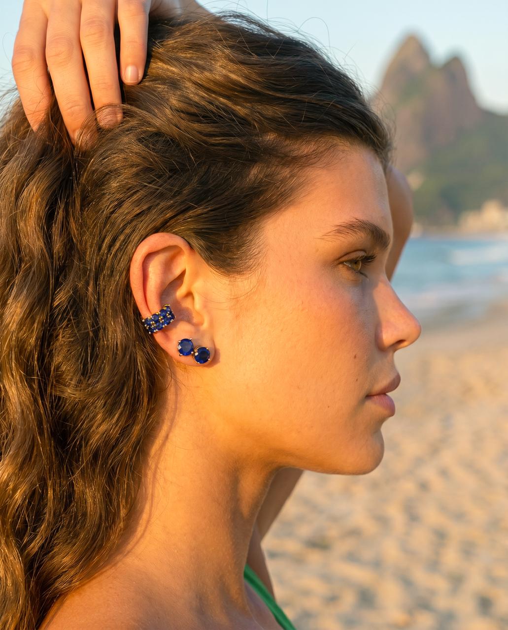Earcuff Piedras De Colores