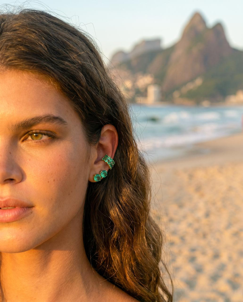 Earcuff Piedras De Colores
